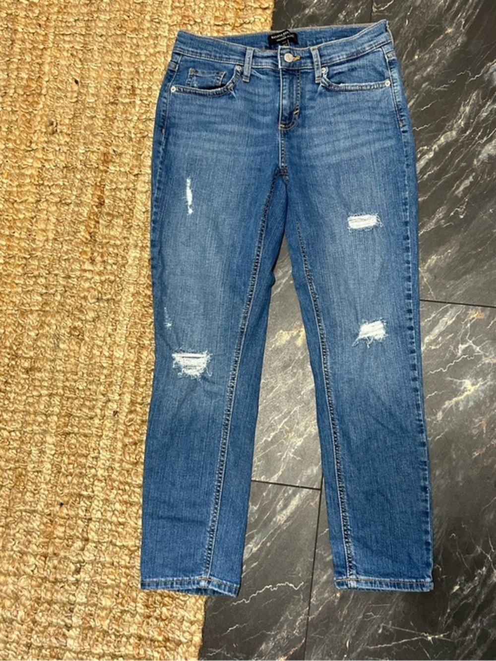 Banana Republic Distressed Girlfriend Jeans